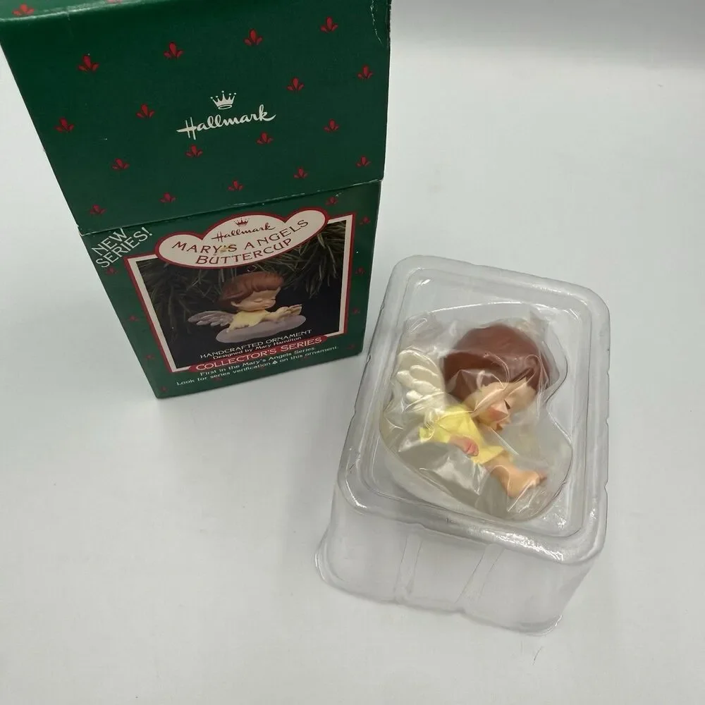 Vintage 1988 Hallmark Mary's Angels Buttercup Keepsake Ornament #1 in Series IOB